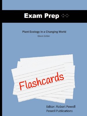 cover image of Exam Prep Flashcards for Plant Ecology in a Changing World